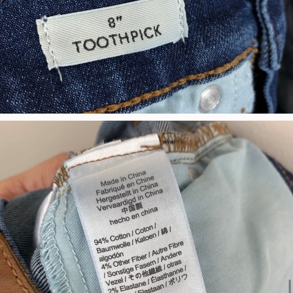 Petite 8" toothpick jean in Vista wash
Item H3484 - Picture 11 of 13